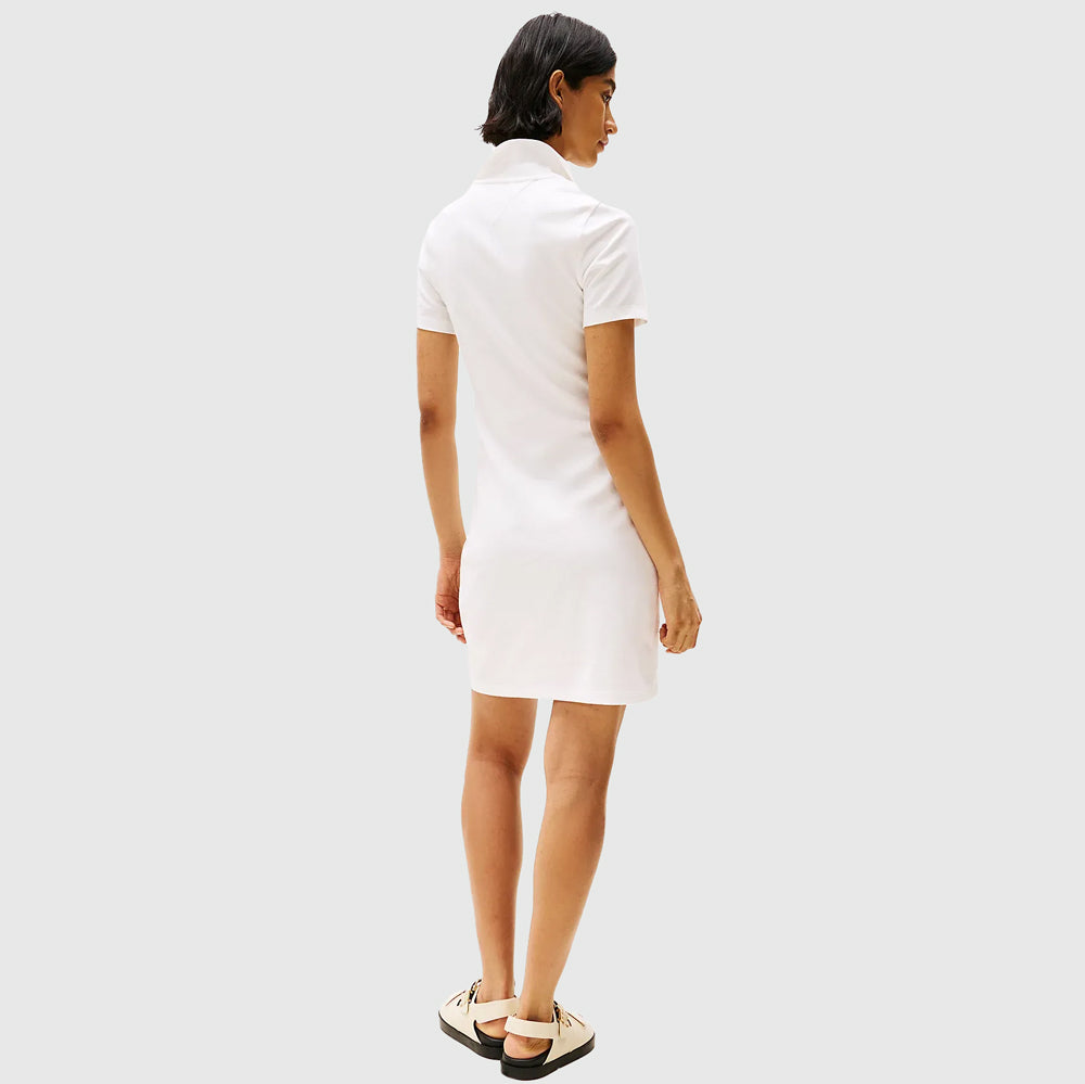 1985 Slim Pique Golfer Dress - Ecru