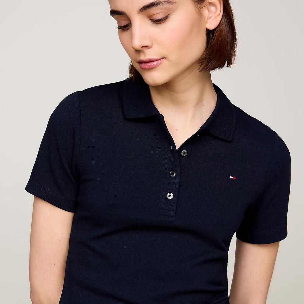 Tommy Hilfiger 1985 Slim Pique Golfer - Navy
