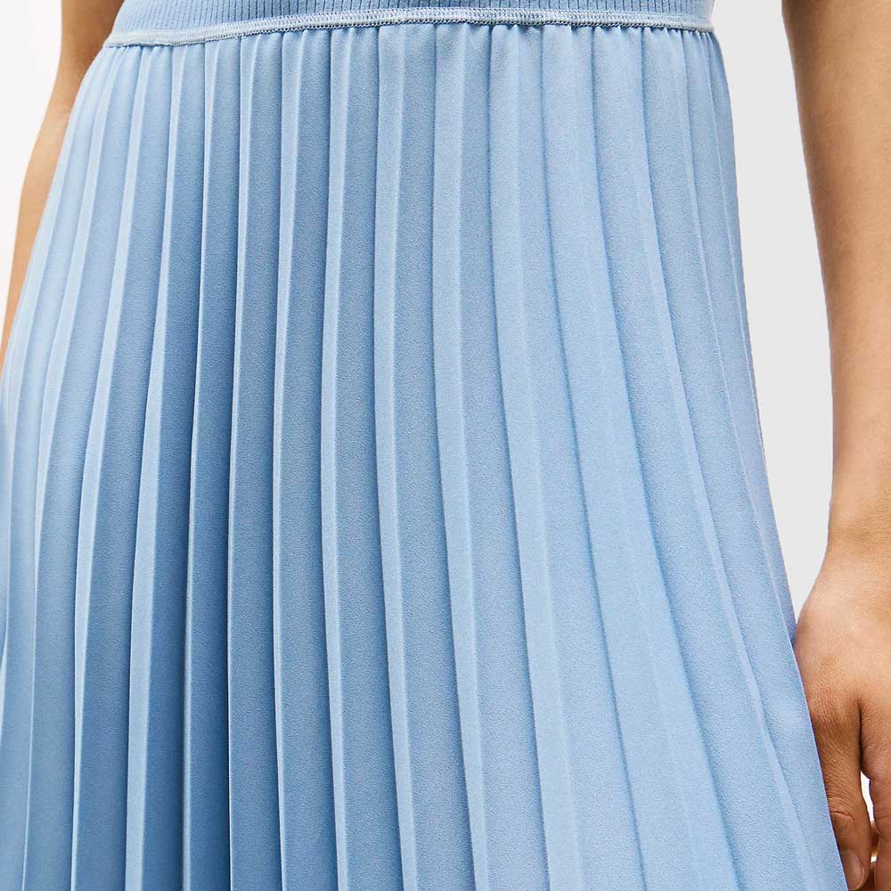 Rib Midi Dress - Light Blue