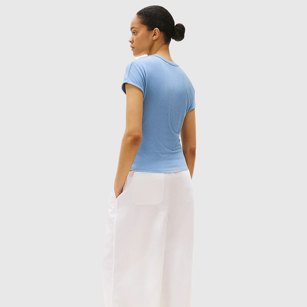 Slim Rib T - Shirt - Light Blue