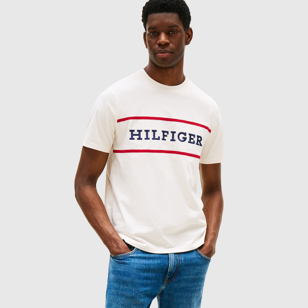 Tommy Hilfiger Americana Colourblock T - Shirt - Ivory |ThirdBaseUrban