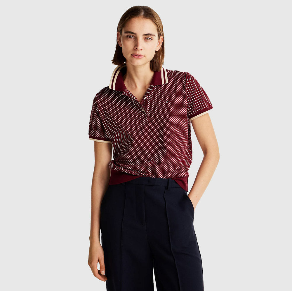 Tommy Hilfiger Print Golfer - Rouge |ThirdBaseUrban