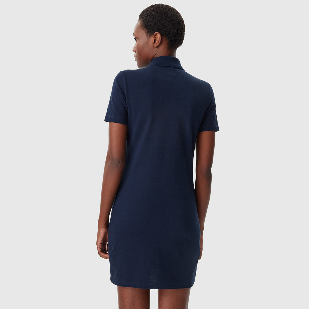Badge Pique Golfer Dress - Navy