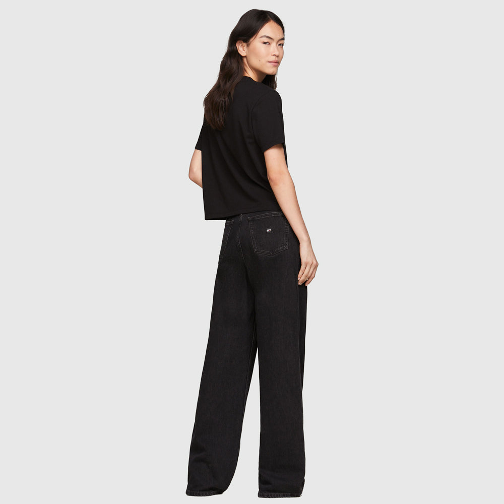 Boxy Badge T-Shirt - Black