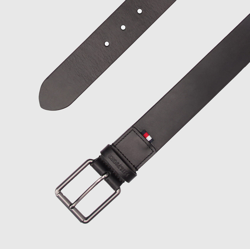 Casual Leather Belt - Black
