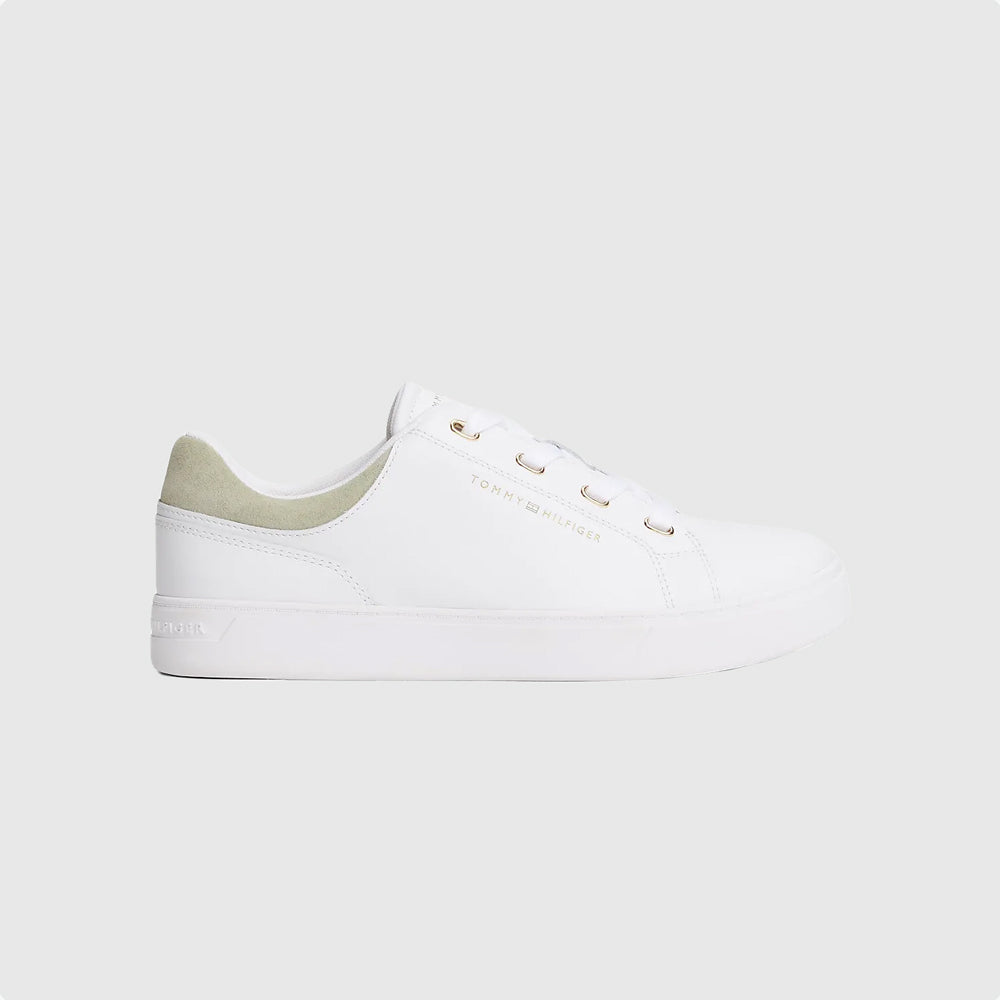 Tommy Hilfiger Casual Cupsole Sneaker - White |ThirdBaseUrban