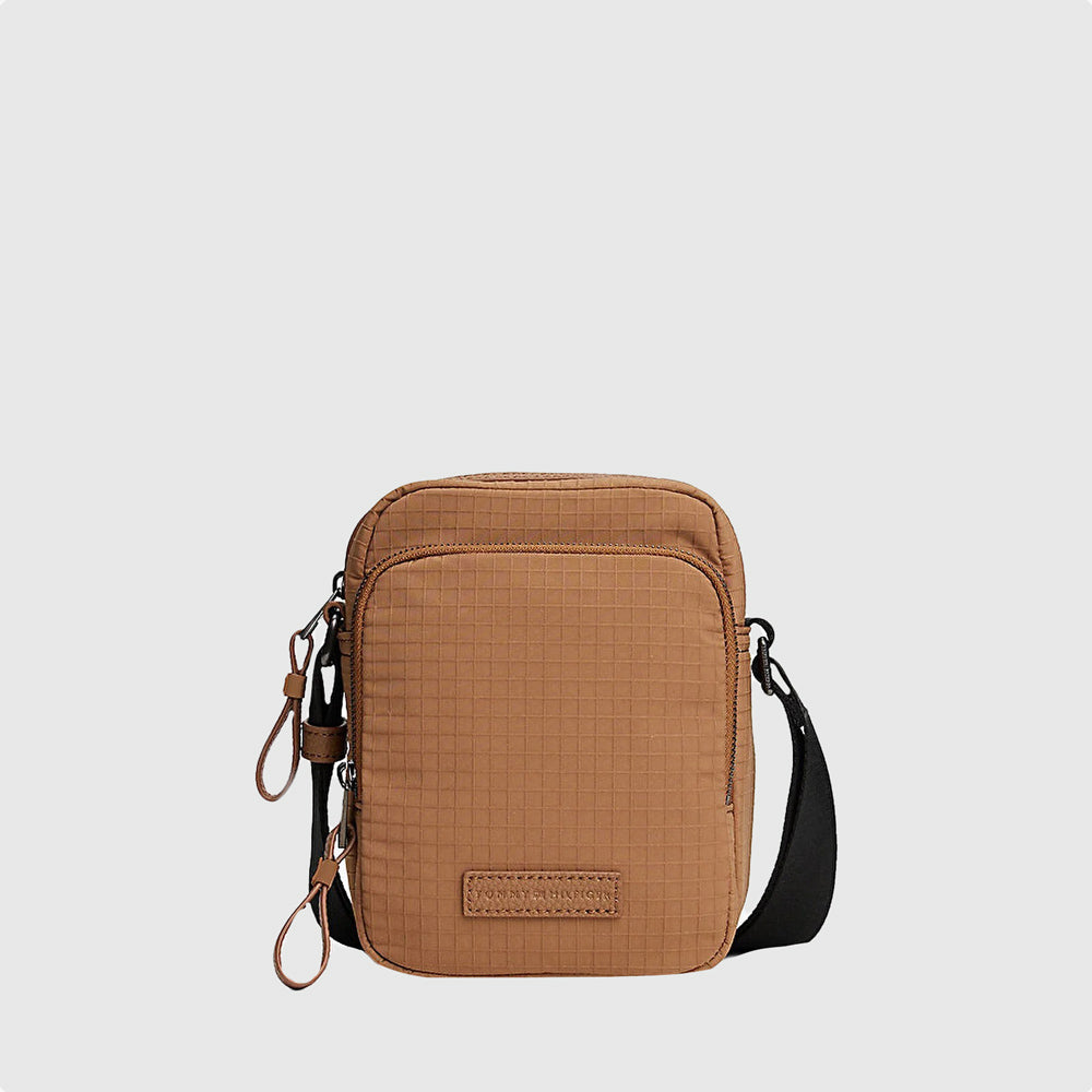 Tommy Hilfiger Casual Tech Mini Reporter Bag - Brown |ThirdBaseUrban