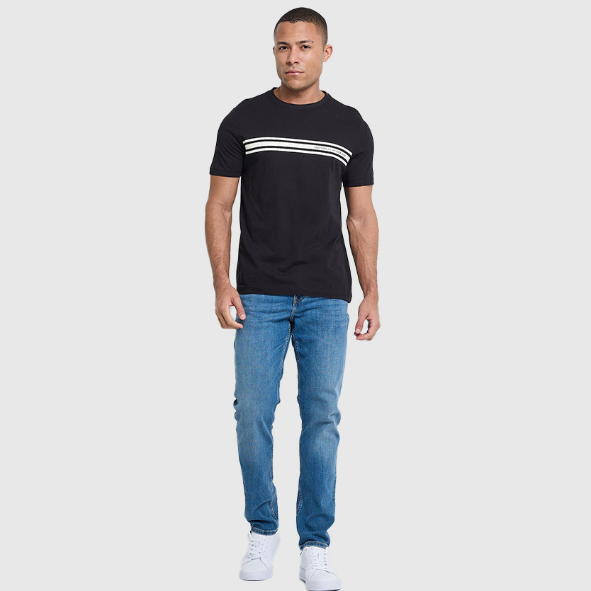 Central Stripe T-Shirt - Black