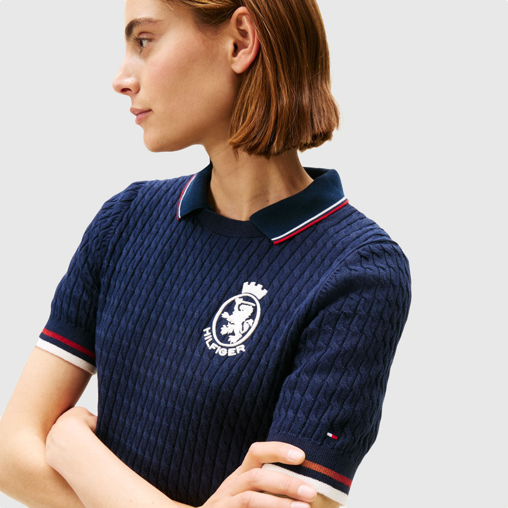 Cable Graphic Golfer - Navy