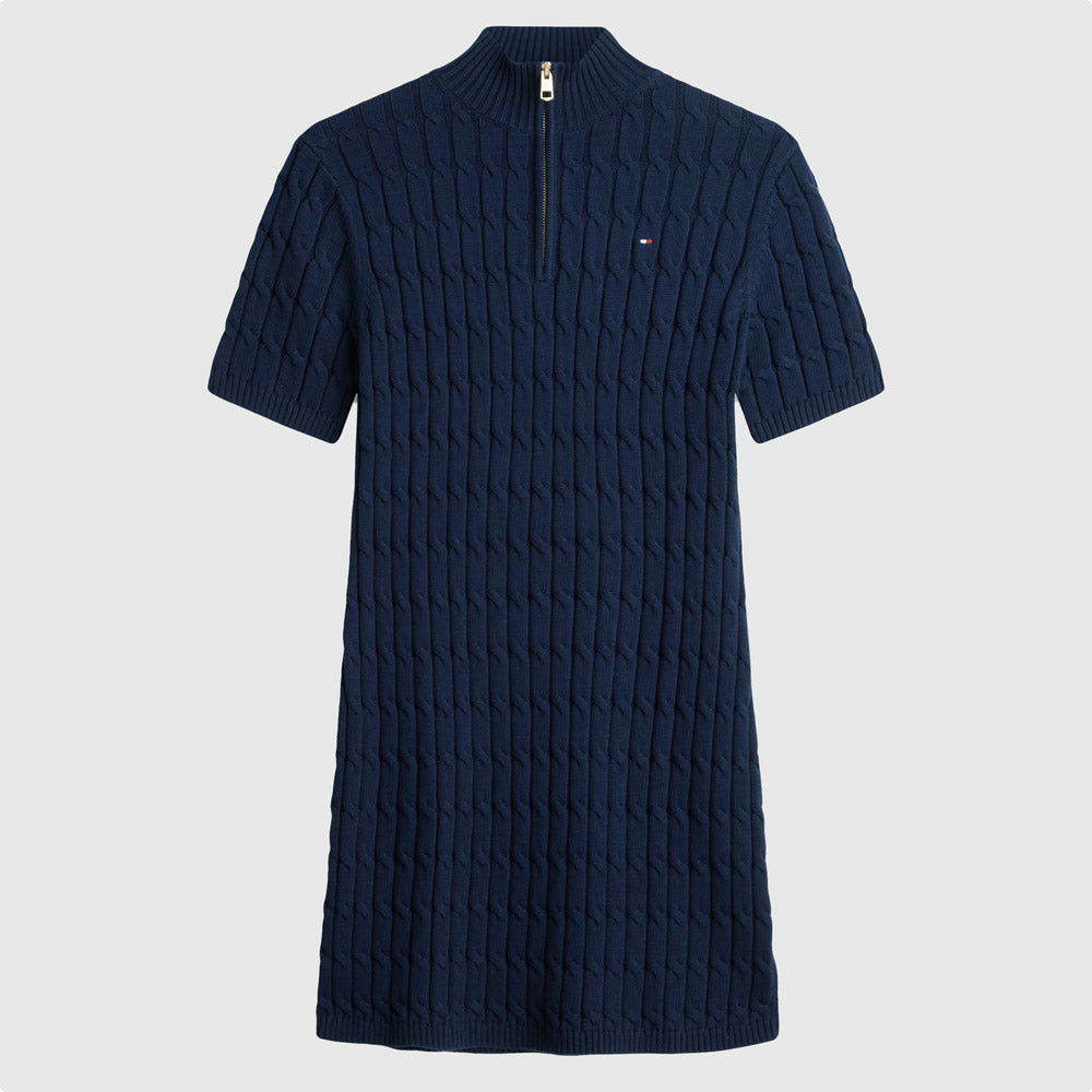 Cable Dress - Navy