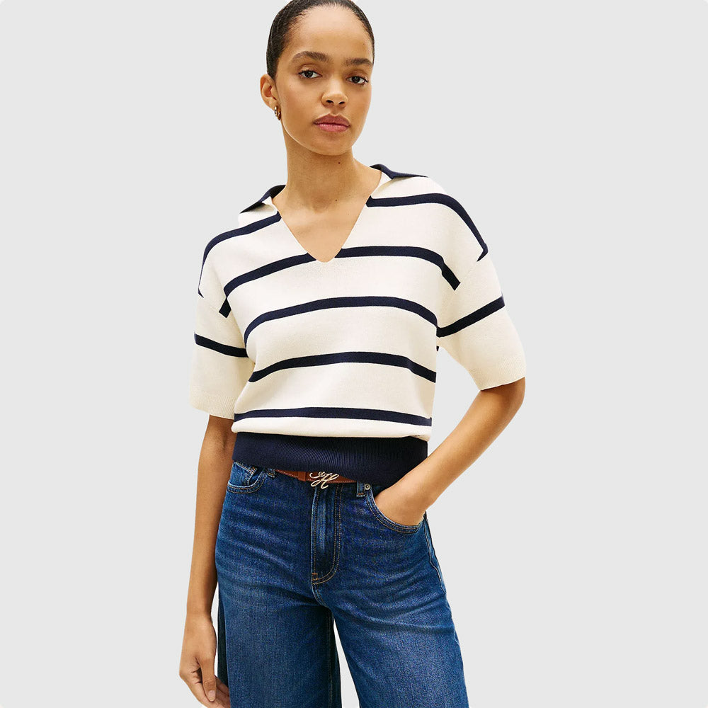 Tommy Hilfiger Full Needle Golf Sweat Top - Calico |ThirdBaseUrban