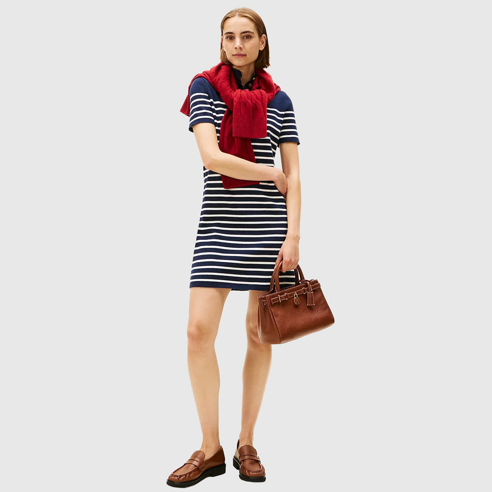 Tommy Hilfiger Jersey Dress - White Multi |ThirdBaseUrban