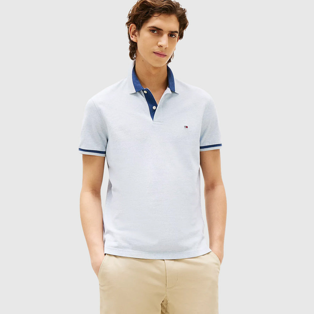 Tommy Hilfiger Contrast Regular Golfer - Blue |ThirdBaseUrban