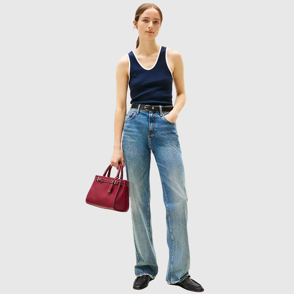 Contrast Tank - Navy