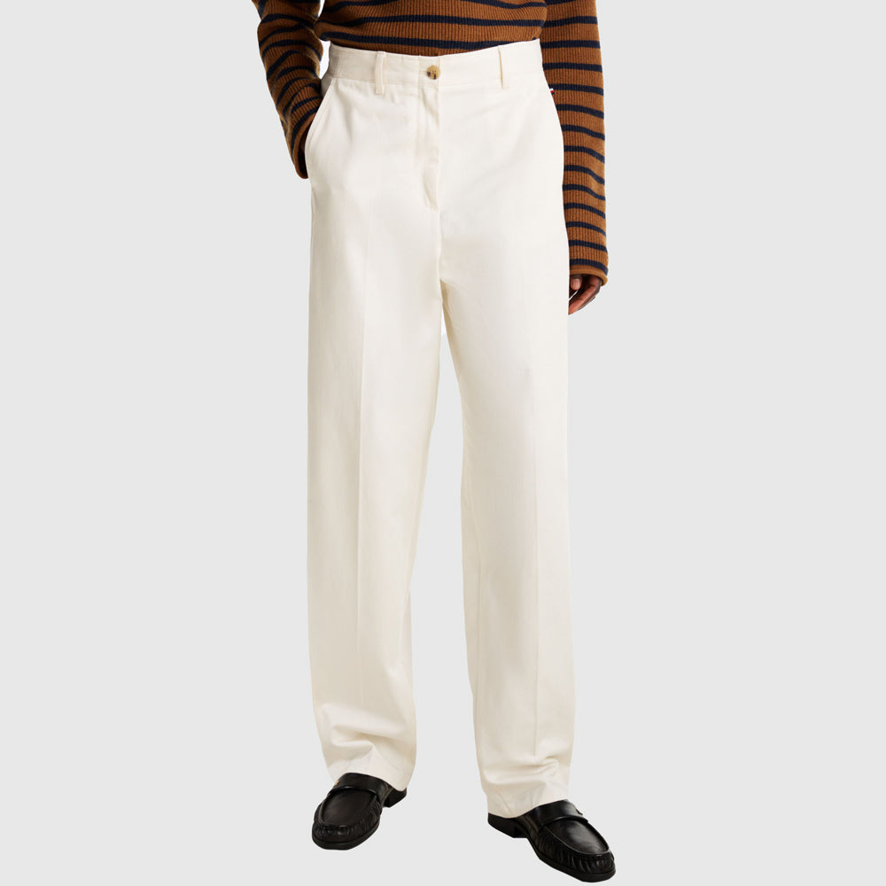 Tommy Hilfiger Cotton Barrel Chino - Off White |ThirdBaseUrban