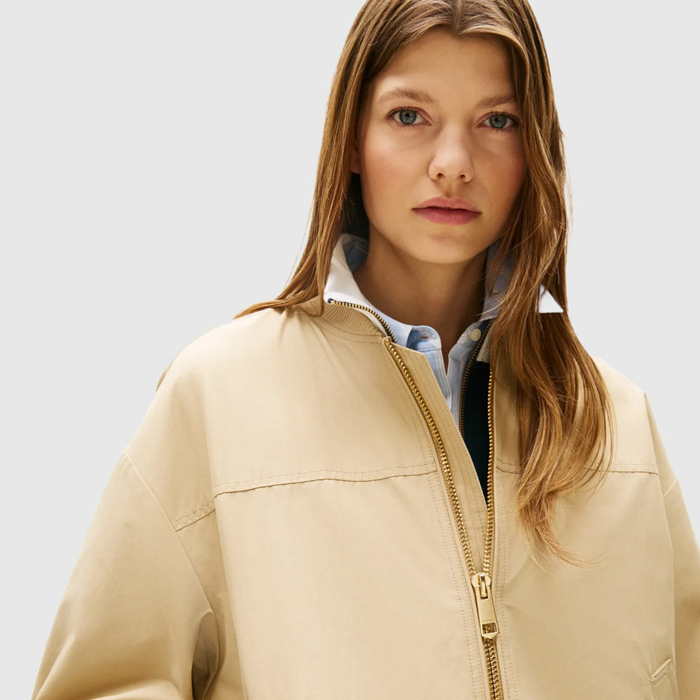 Nylon Bomber - Ivory