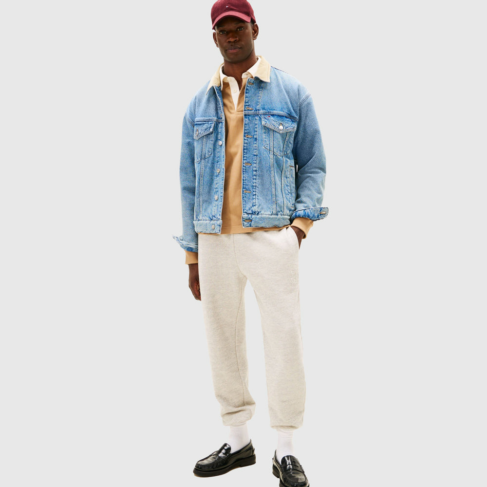 Crest Graphic Sweatpants - Grey Heather