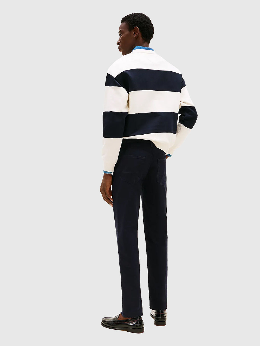 Denton Cotton Satin Pants - Navy