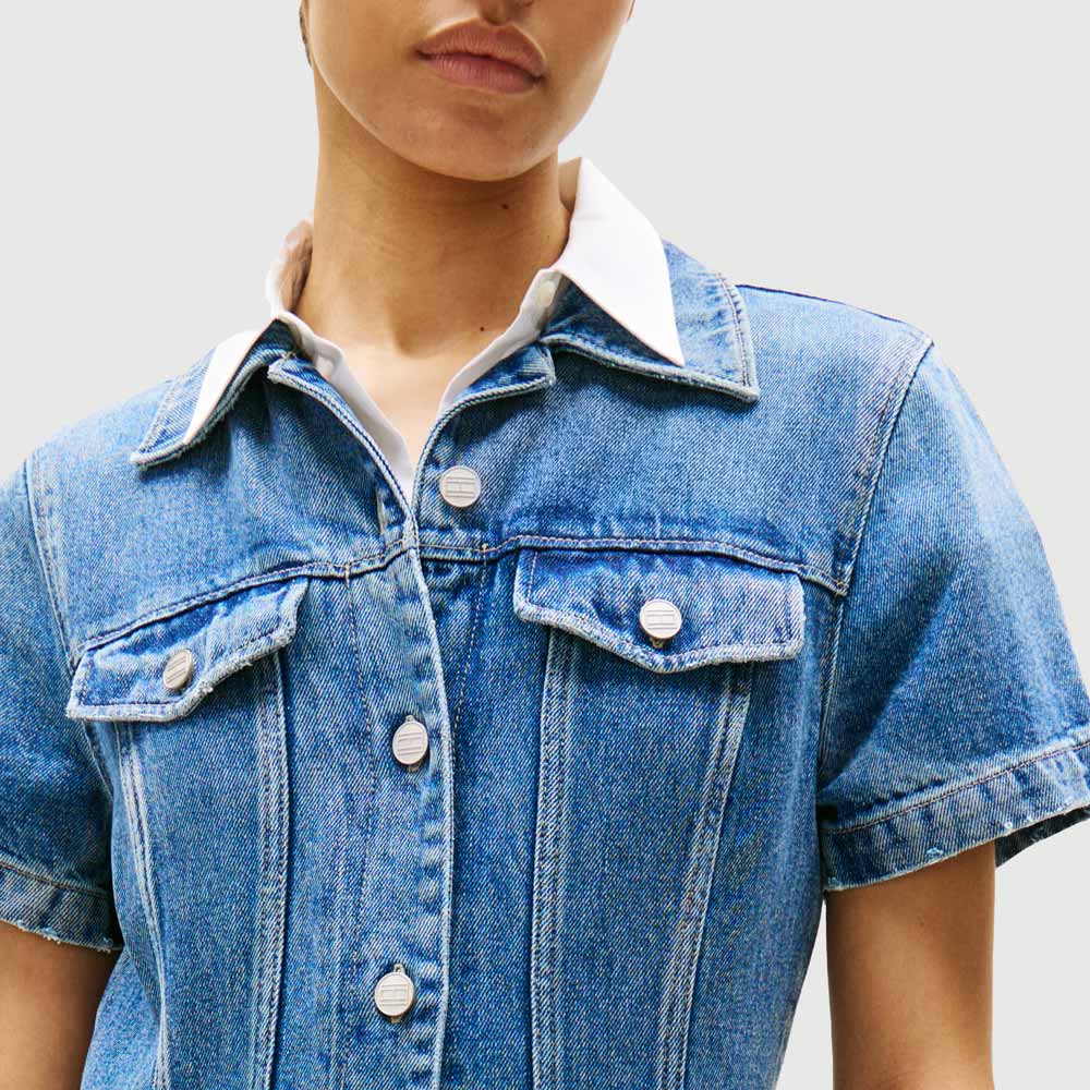 Lana Midi Shirt Dress - Denim Medium