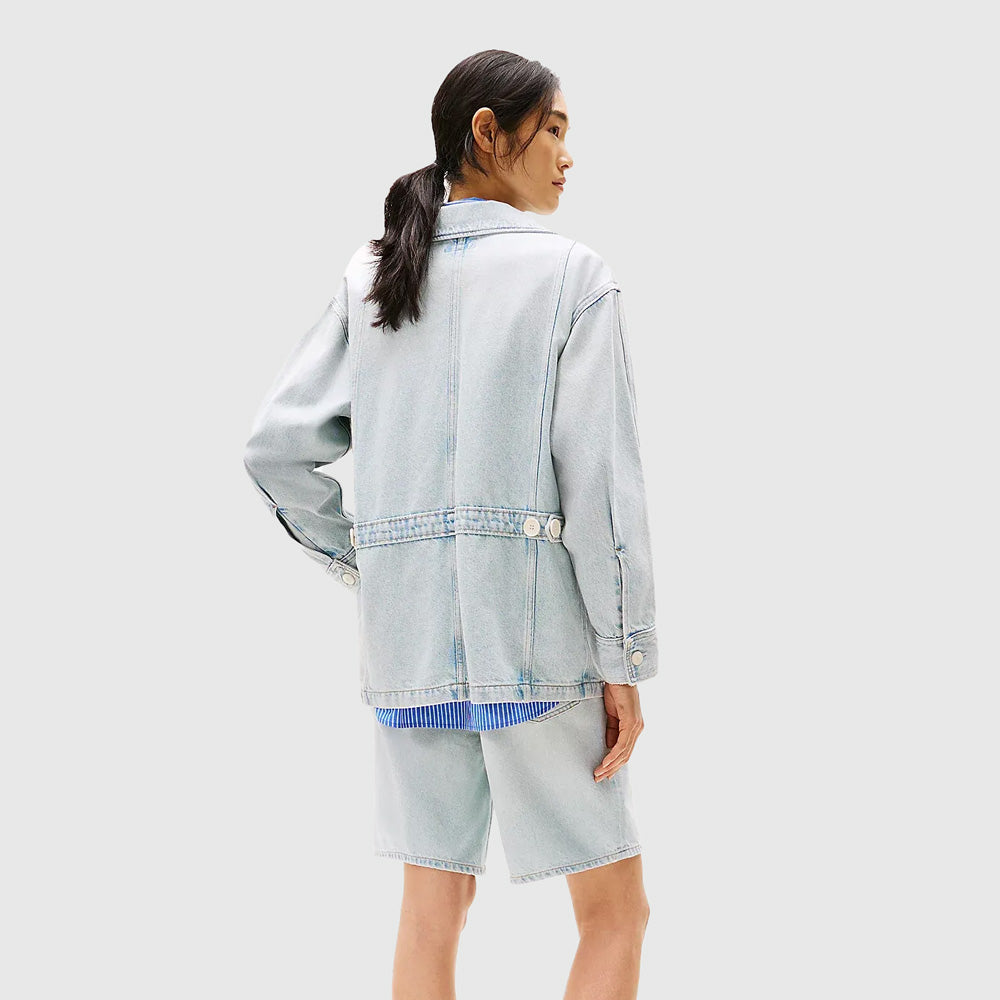 Oversized Utility Jacket - Denim Light