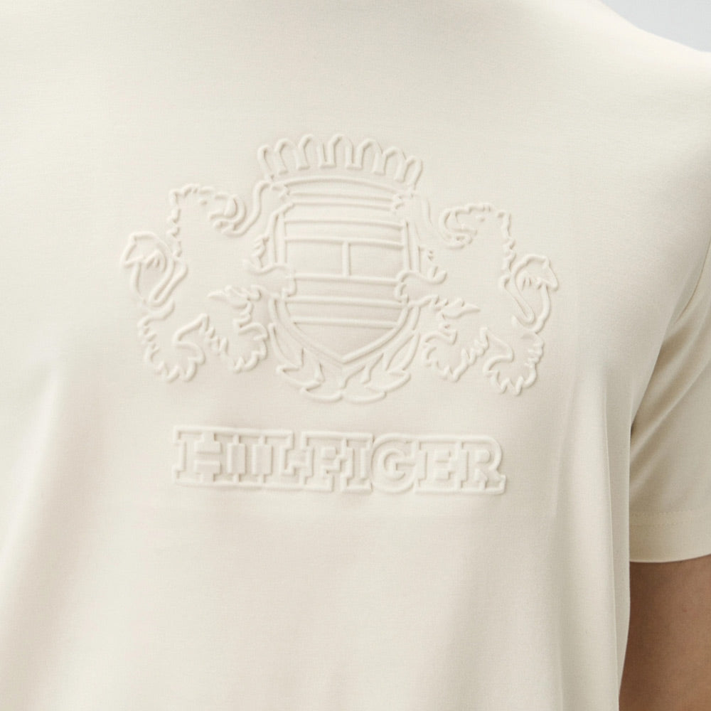Embossed Hilfiger T-Shirt - Off White