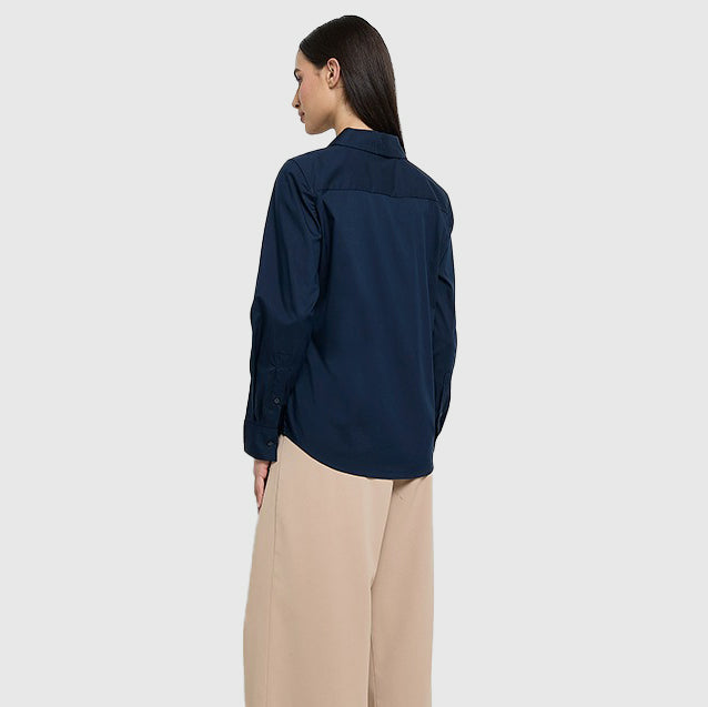 Poplin Regular Shirt - Navy