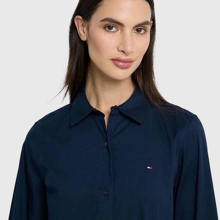 Poplin Regular Shirt - Navy