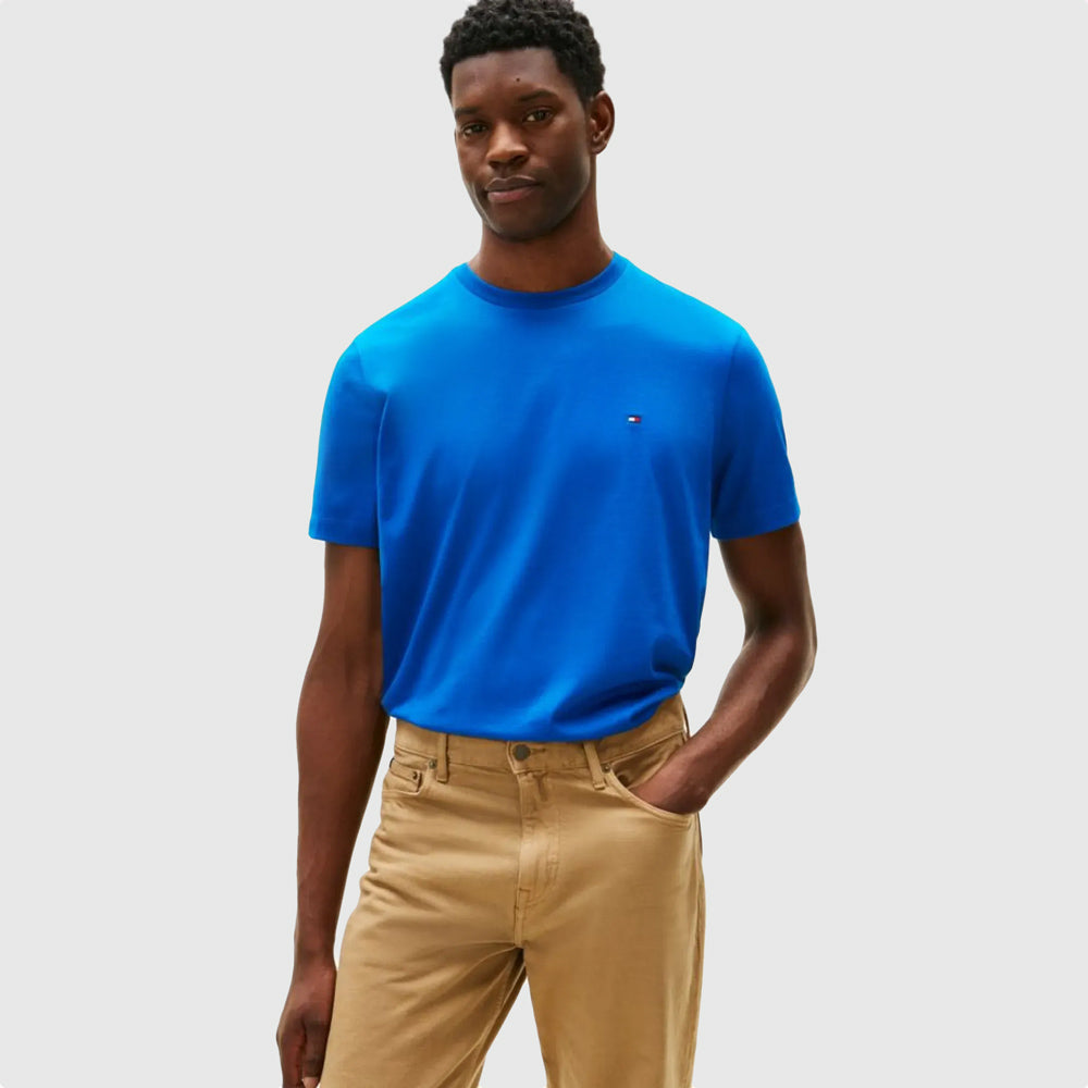 Tommy Hilfiger Solid T-Shirt - Indigo |ThirdBaseUrban