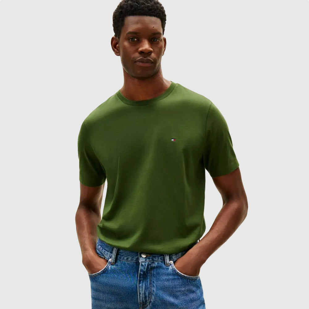 Tommy Hilfiger Seasonal Solid T-Shirt - Forest Green |ThirdBaseUrban