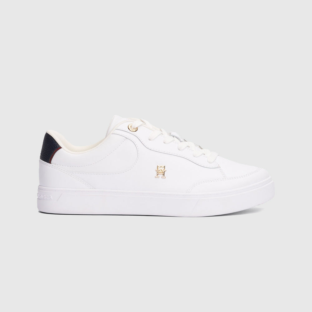 Tommy Hilfiger Essential Chic Court Sneaker - White |ThirdBaseUrban