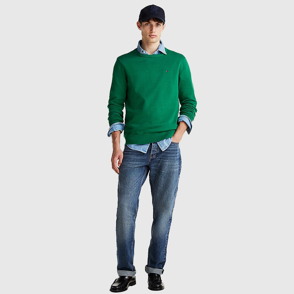 Essential Cotton Sweater - Green