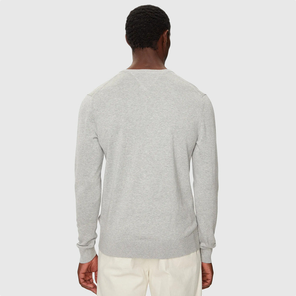 Essential Cotton Sweater - Grey Heather