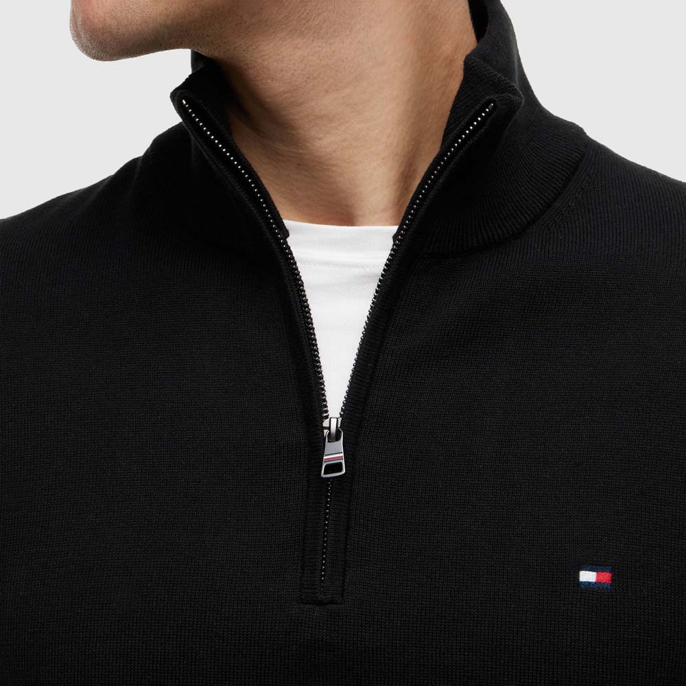 Essential Cotton Sweater - Black