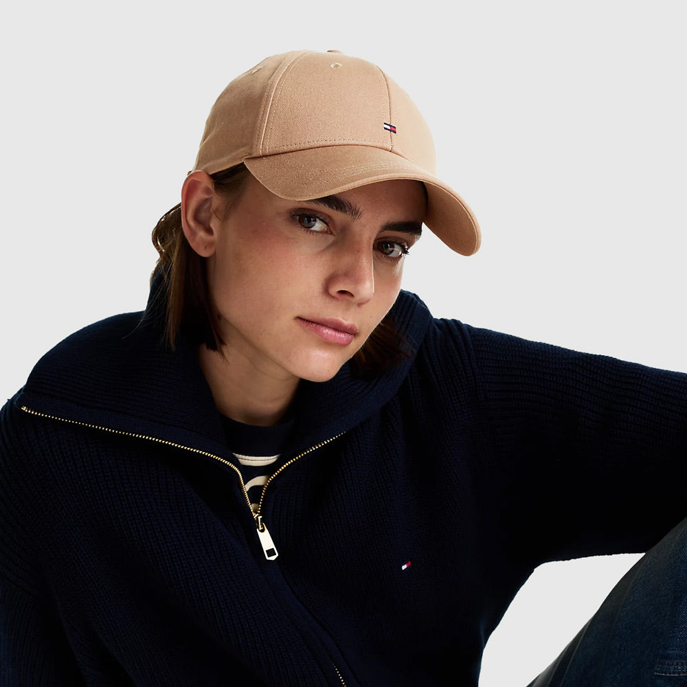 Tommy Hilfiger Essential Flag Cap - Khaki |ThirdBaseUrban