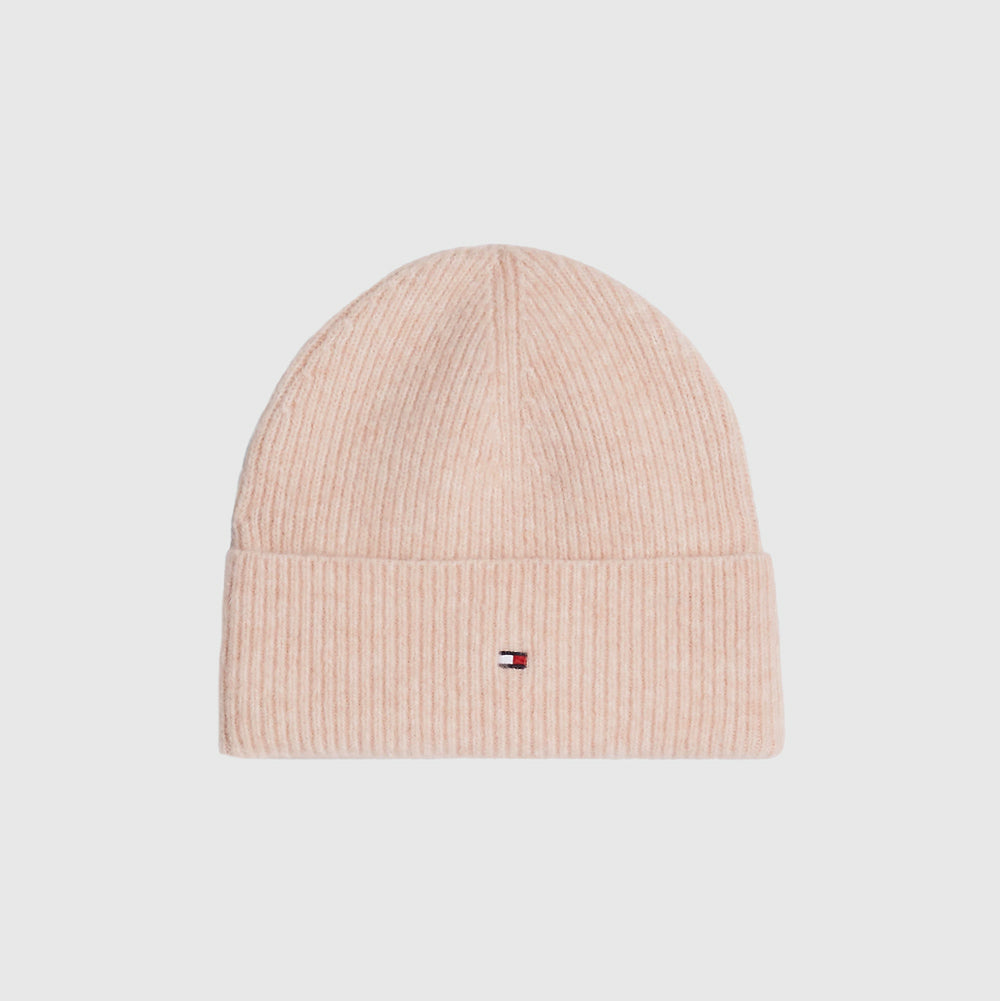 Essential Flag Beanie - Baby Pink