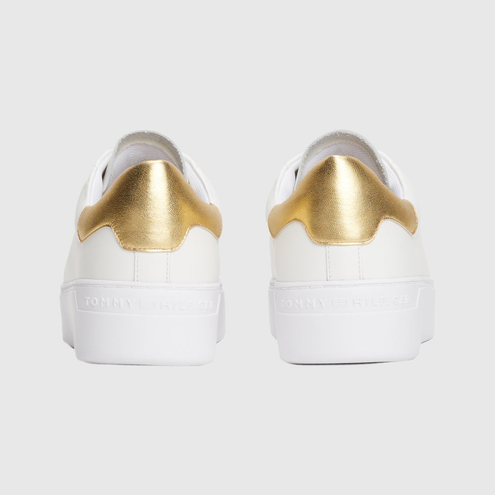 Essential Platform Court Sneaker - White