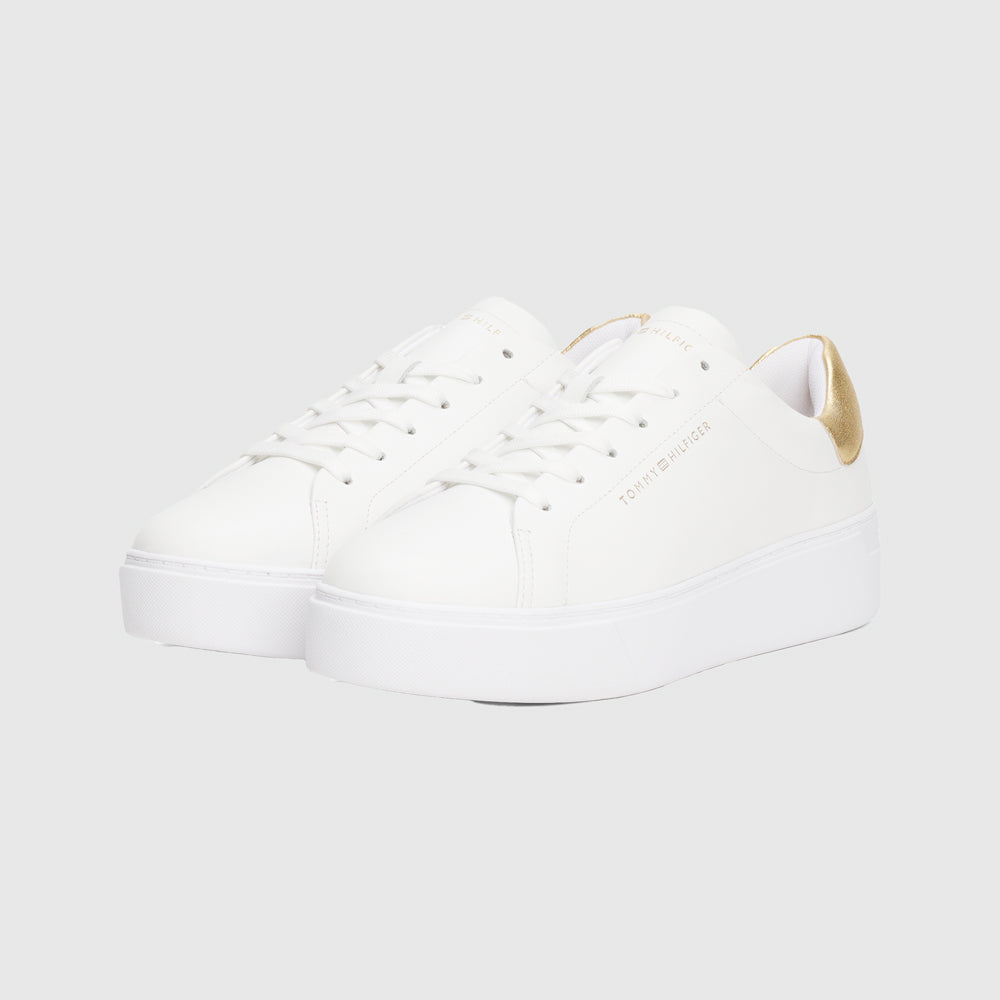 Essential Platform Court Sneaker - White