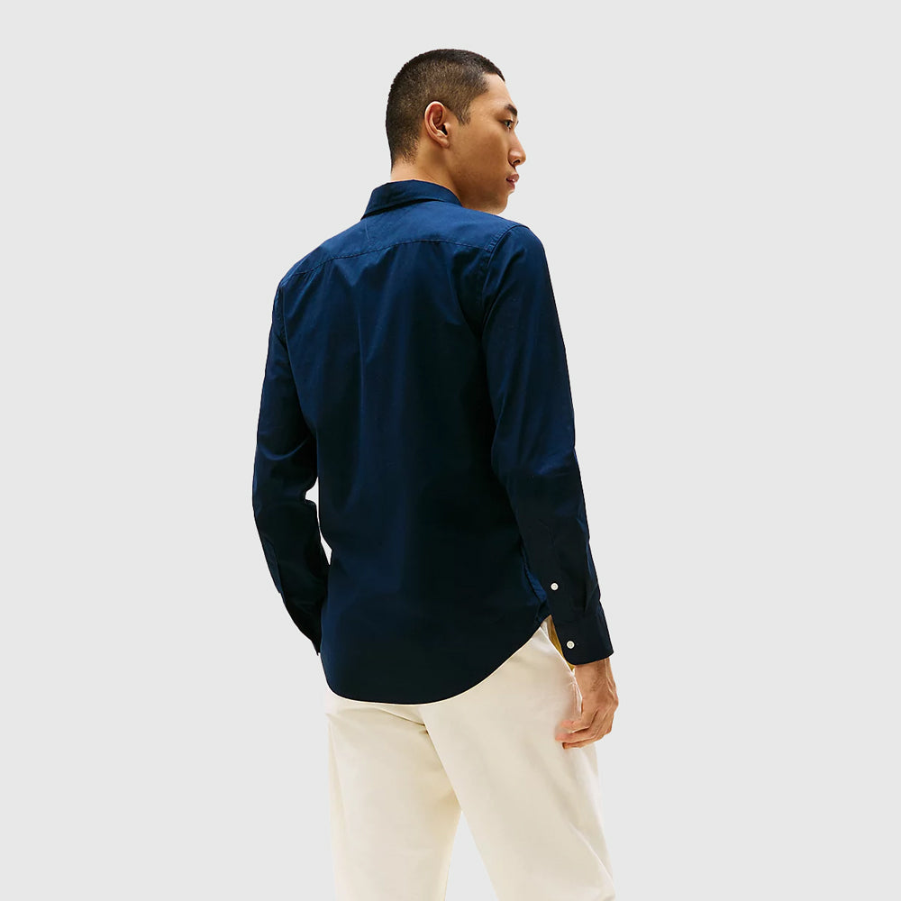 Poplin Collar Shirt - Navy