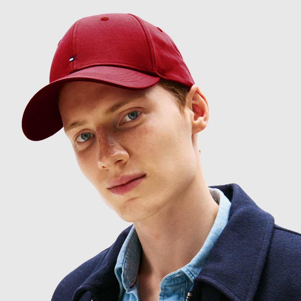 Tommy Hilfiger Flag Cotton Cap - Red |ThirdBaseUrban