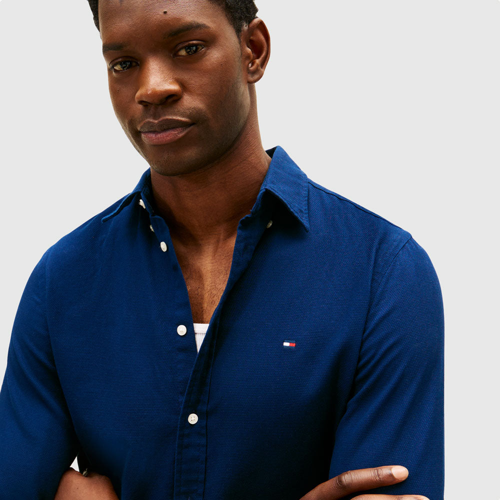 Flex Dobby Shirt - Carbon Navy