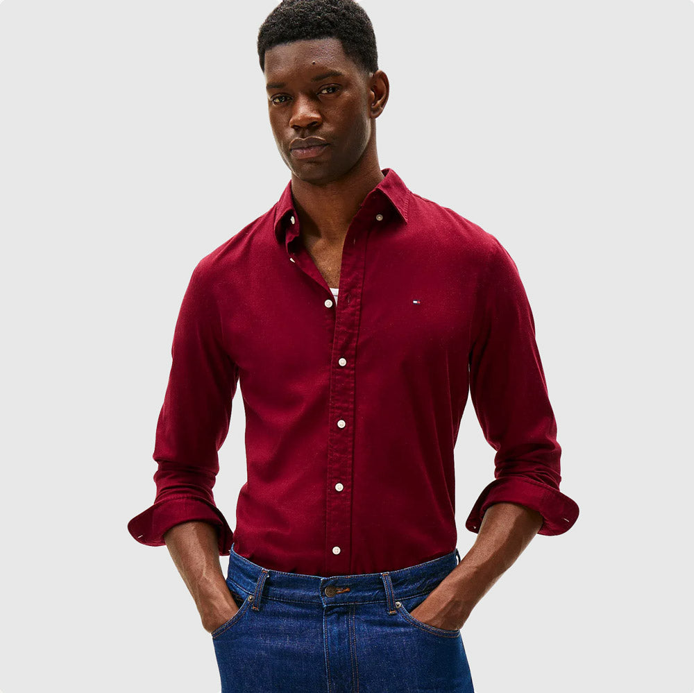Tommy Hilfiger Flex Flannel Shirt - Rouge |ThirdBaseUrban
