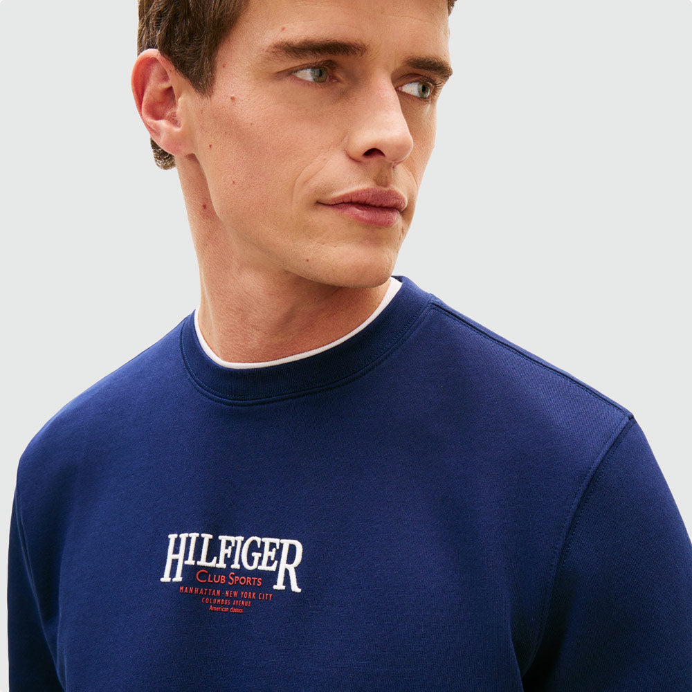 Flex Pop Washed Sweatshirt - Navy