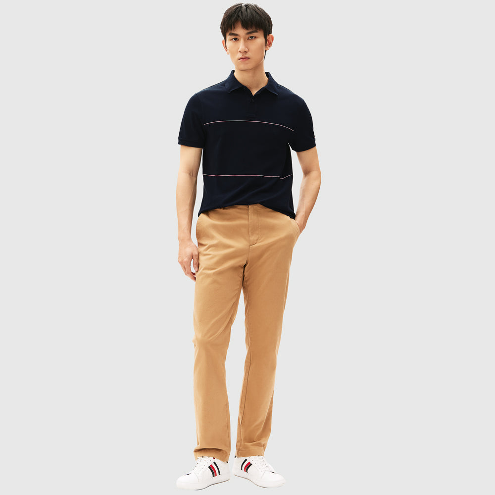 Global Stripe Blocking Golfer - Navy