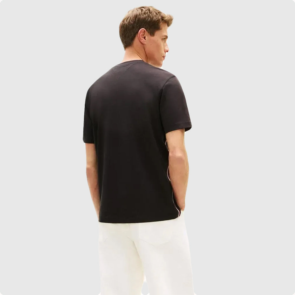 Global Stripe T- Shirt - Black