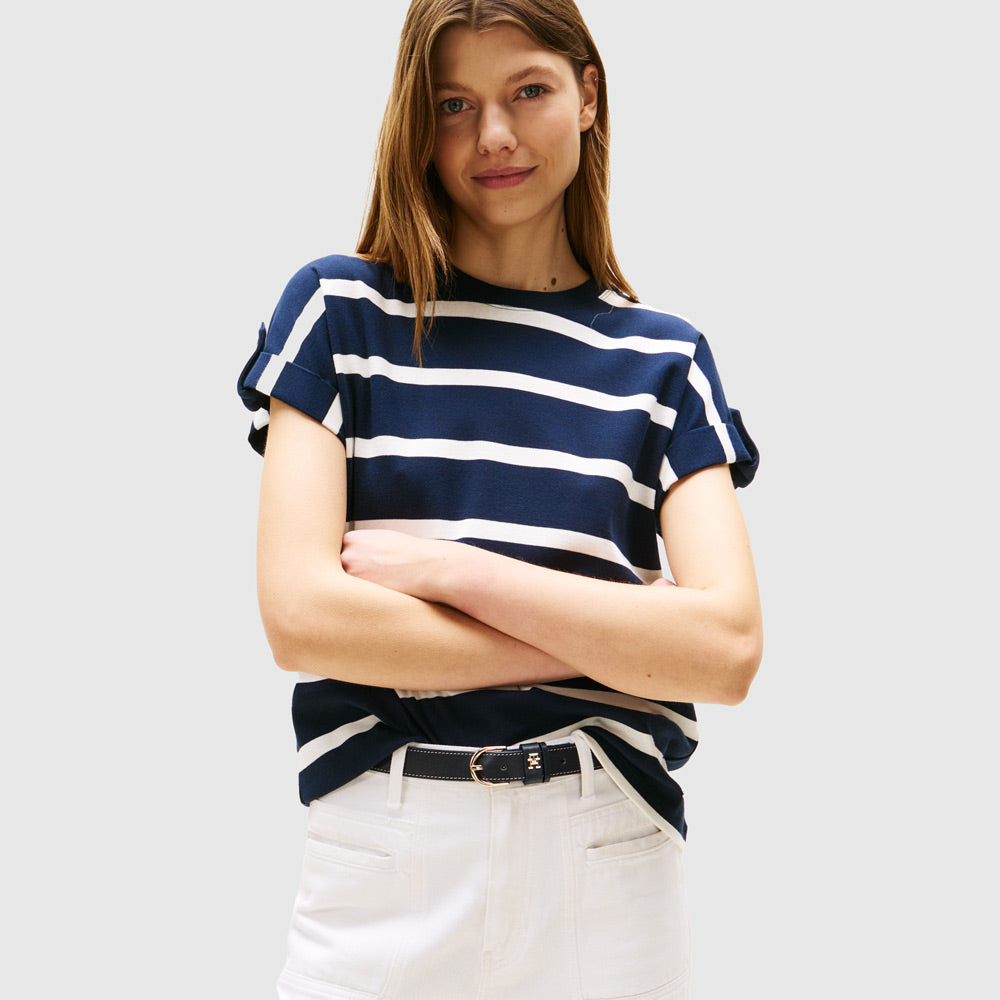 Tommy Hilfiger Modern T - Shirt - Navy Multi |ThirdBaseUrban