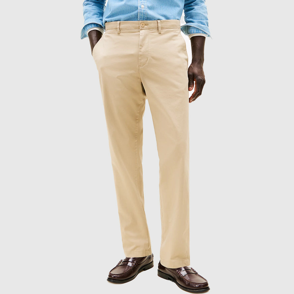 Tommy Hilfiger Harlem Satin Chino - Khaki  |ThirdBaseUrban