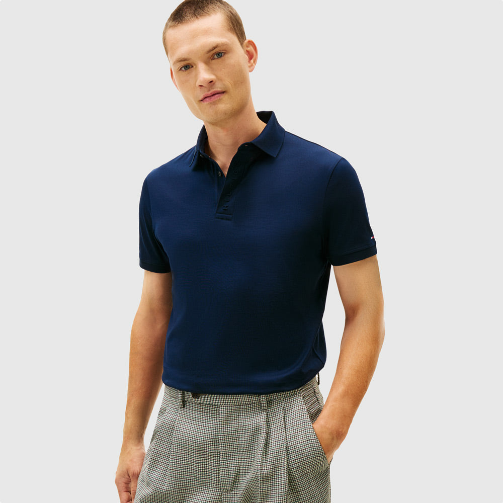 Tommy Hilfiger Placket Detail Golfer - Dark Night Navy |ThirdBaseUrban