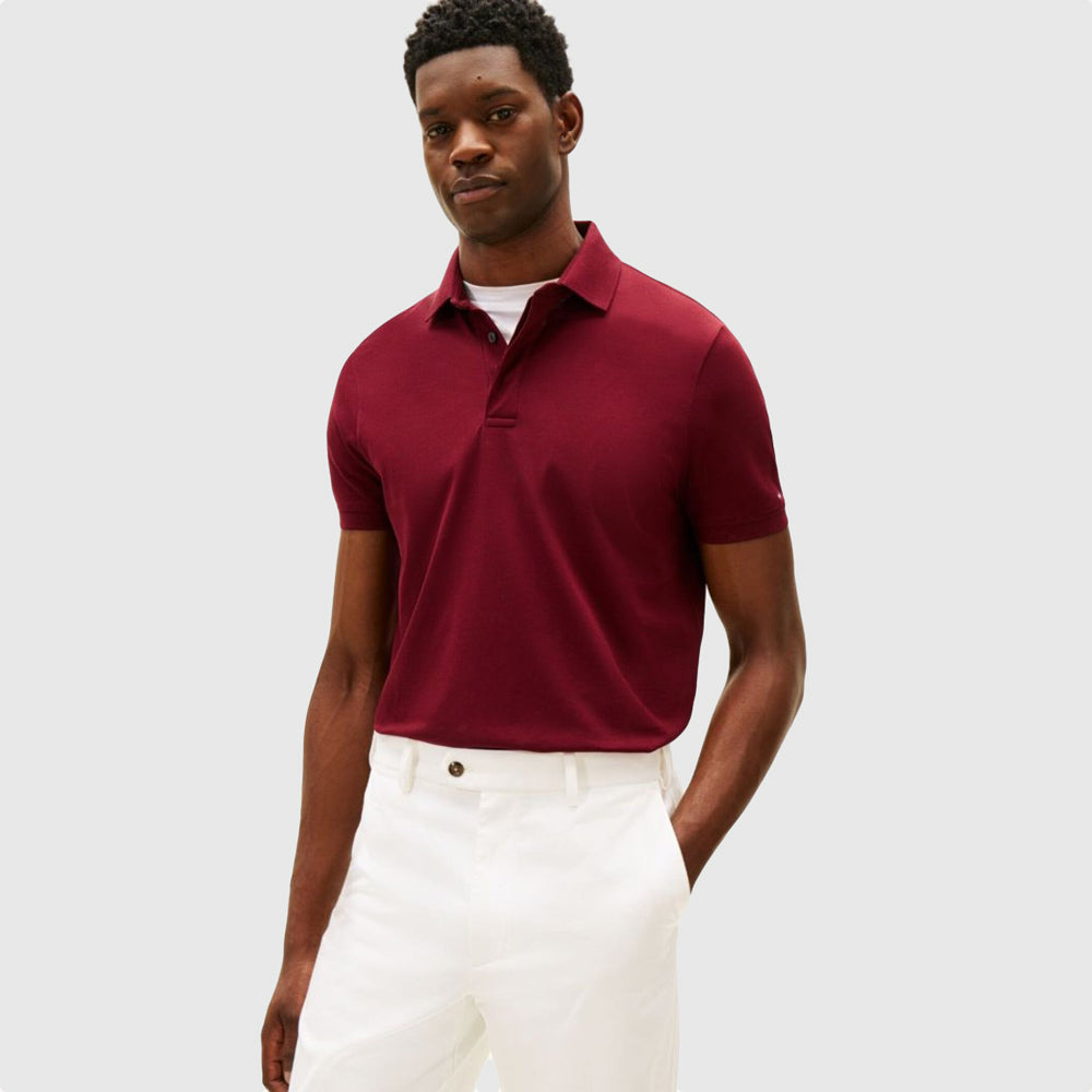 Tommy Hilfiger Hidden Placket Golfer - Rouge |ThirdBaseUrban