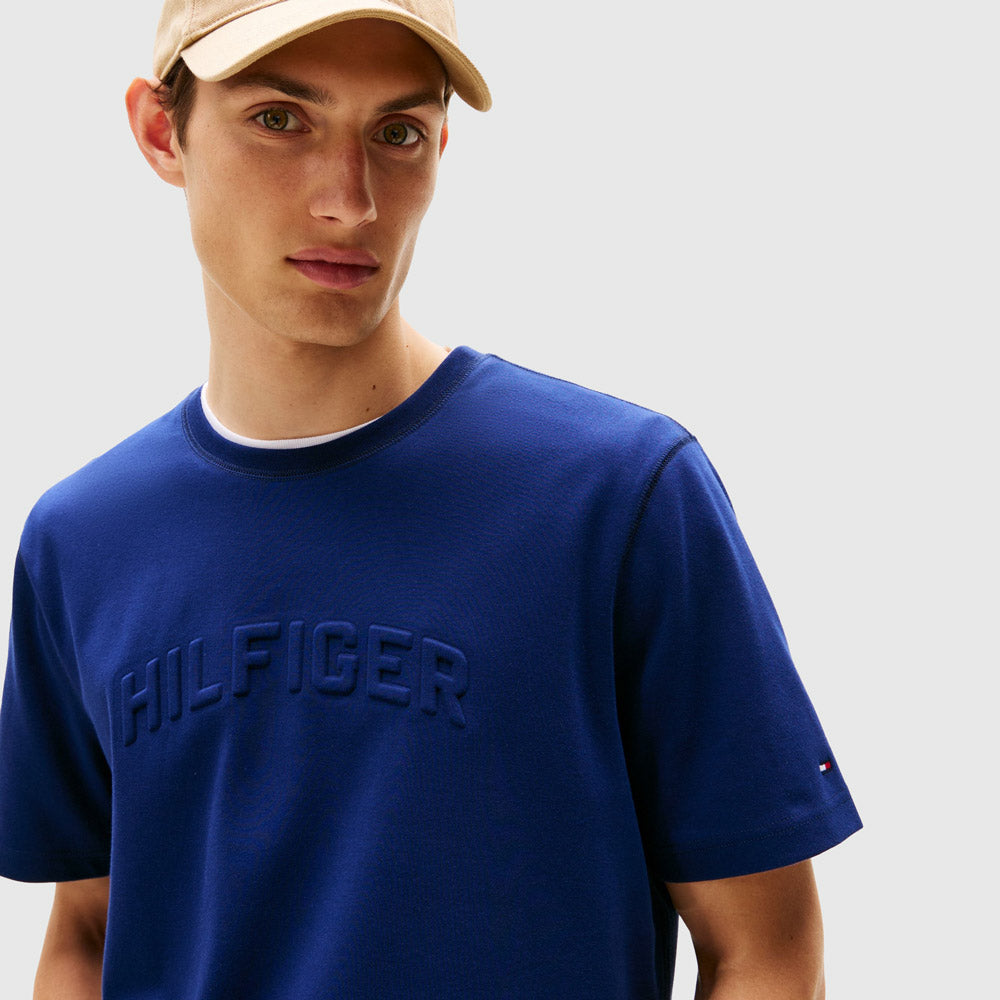 Arch Embossed T - Shirt - Preppy Navy