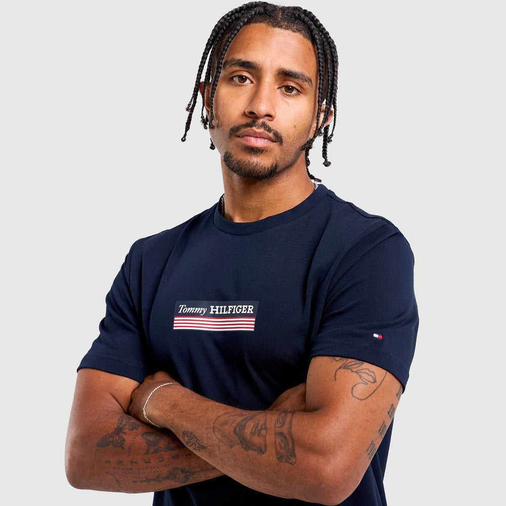 Hilfiger Box T-Shirt - Navy